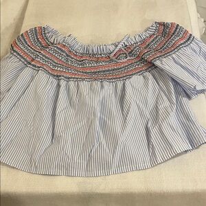 Striped Off-Shoulder Blouse